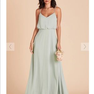 Birdy grey sage bridesmaid dress